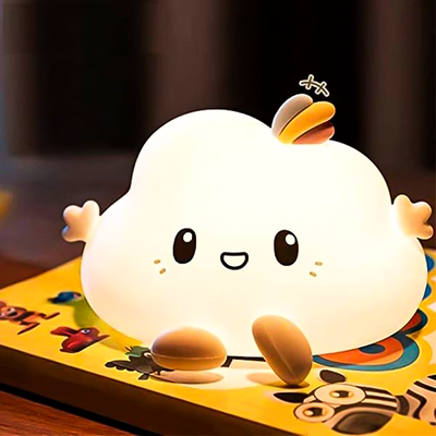 Cloud & Star Silicone Night Light – Dreamy Ambient Room Decor