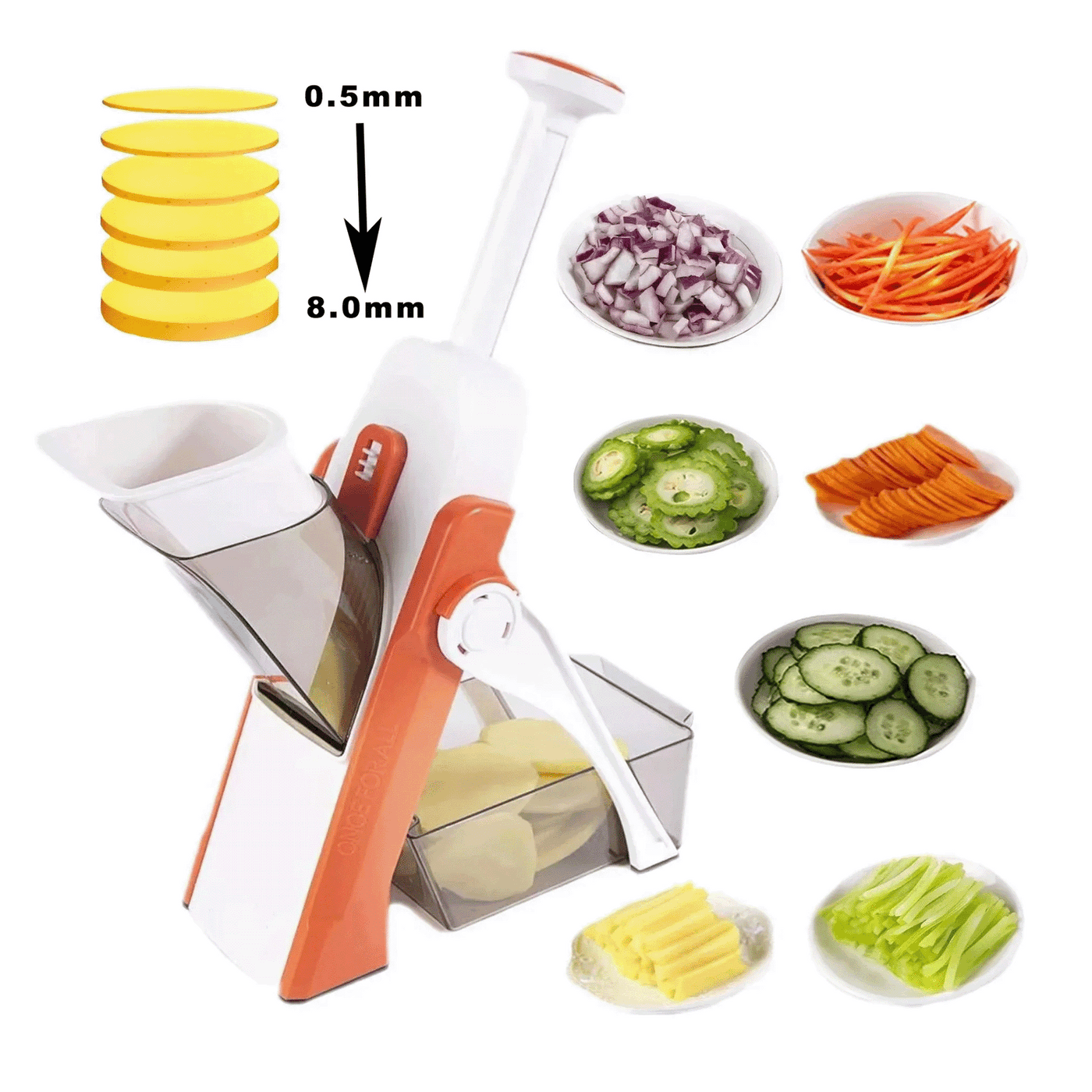 Multi-Functional Vegetable Cutter & Slicer – Quick Chopper for Kitchen | French Fries & Salad Maker