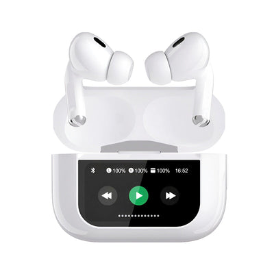 A9 Pro AirPods ANC, TWC, BT 5.4 & Extended Battery Life - Latest Screen AirPods