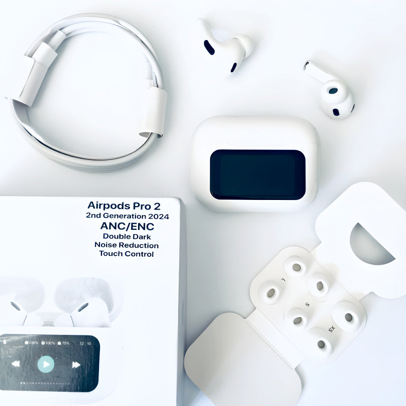 A9 Pro AirPods ANC, TWC, BT 5.4 & Extended Battery Life - Latest Screen AirPods
