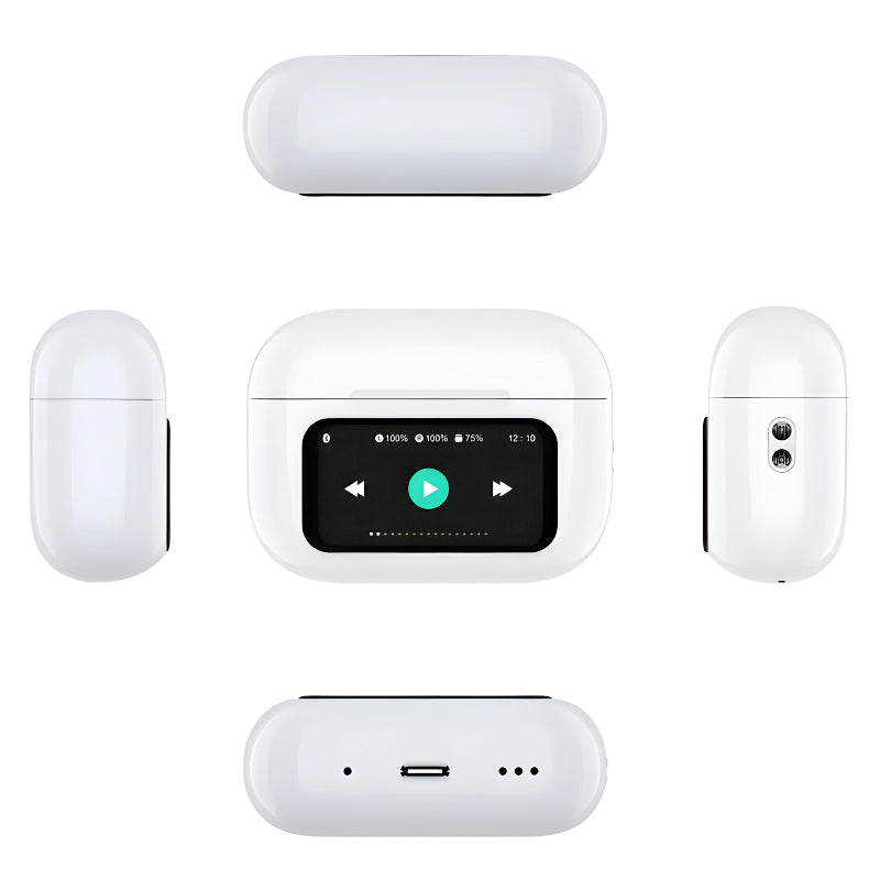 A9 Pro AirPods ANC, TWC, BT 5.4 & Extended Battery Life - Latest Screen AirPods